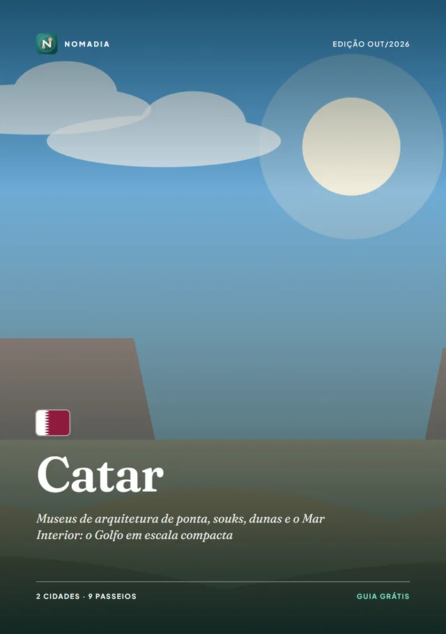 Capa da Revista Nomadia: Catar
